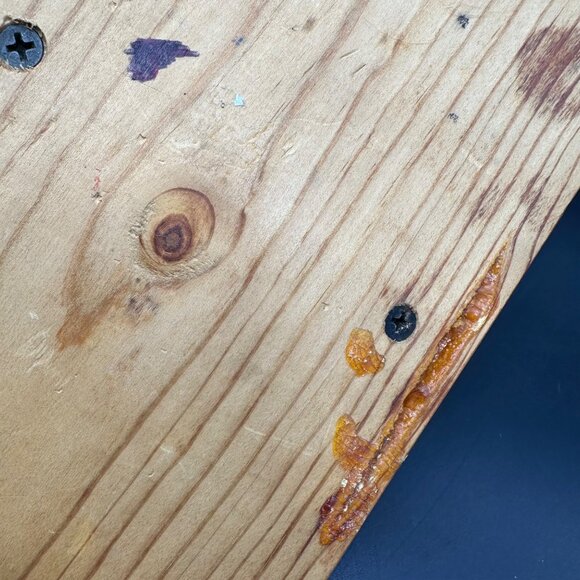 Vintage Wooden Shelf Wall Hanging Heart Cutout 3 Pegs Handmade Cottagecore - Picture 7 of 10